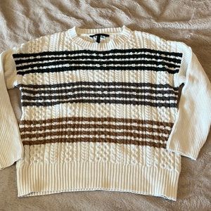 BCBG Women’s striped sweater